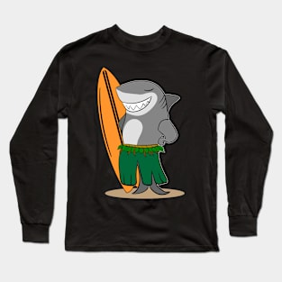 Surfing Shark Long Sleeve T-Shirt